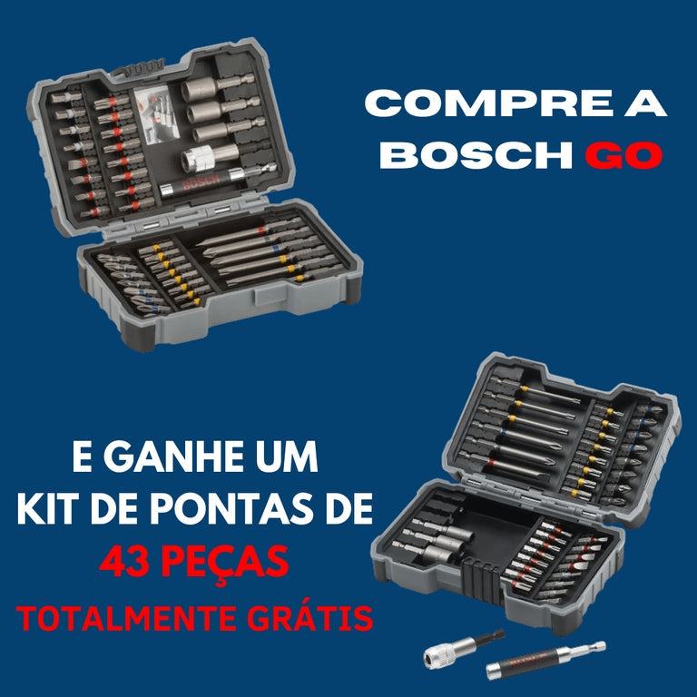 Parafusadeira a Bateria Bosch Go 3,6V BIVOLT com 2 Bits